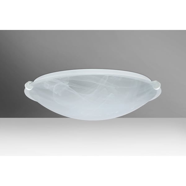 Besa Lighting Trio 16 Ceiling, Marble, White Clips, 2x11W LED 968152-LED-WH - main